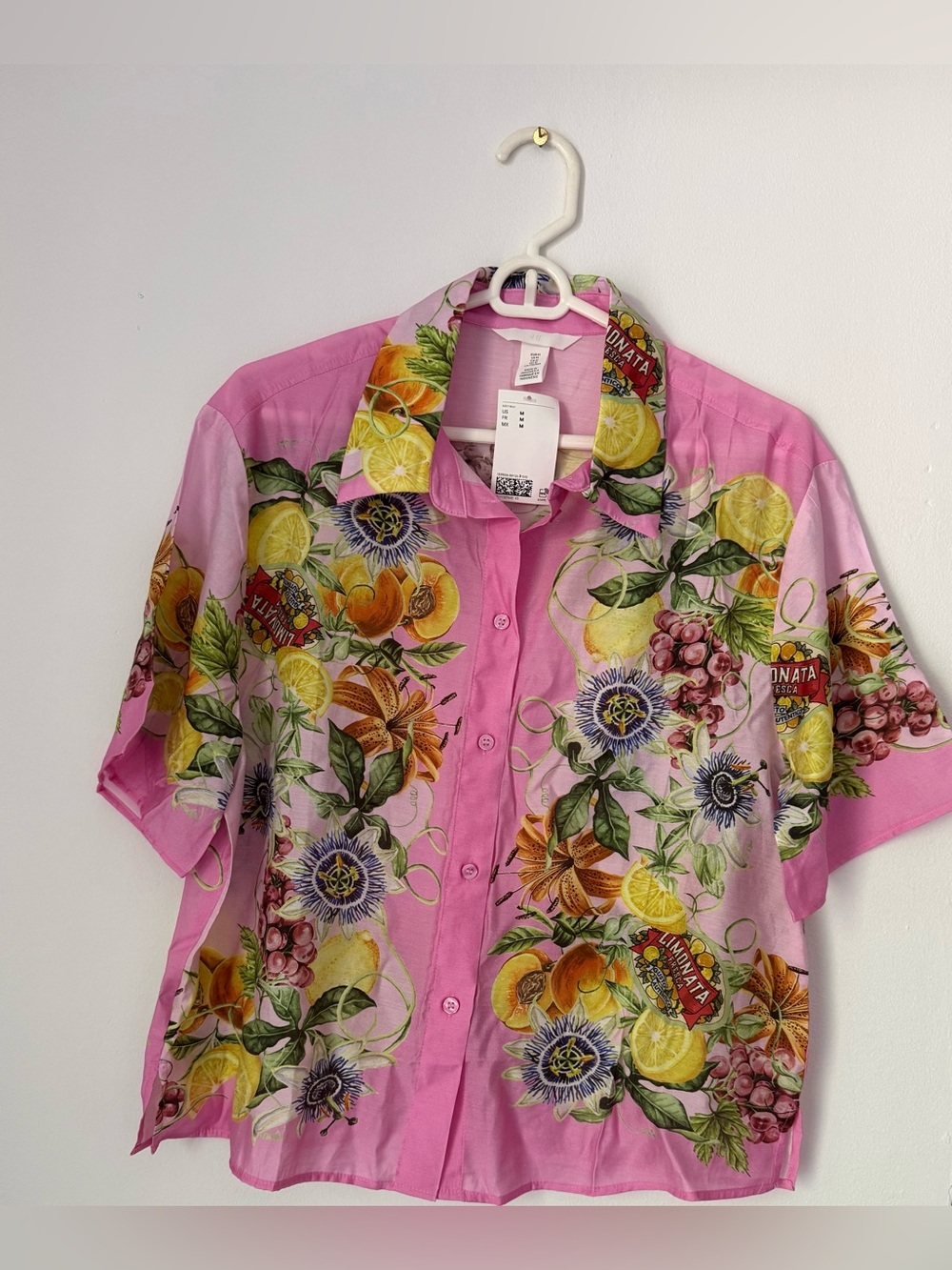 H&M Pink Flora OVERSIZED PRINTED - Picture 7 of 13